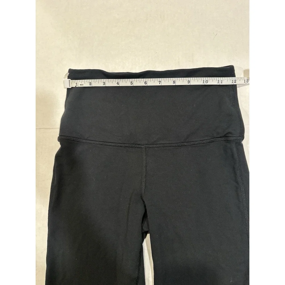 Lululemon High Rise Leggings Sweatpants Athletic Leisure Yoga Black Size 4